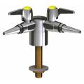 Chicago Faucet Turret With Two Ball Valves 90Deg 982-WSV909AGVCP