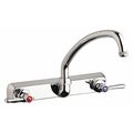 Chicago Faucet Manual 8" Mount, Hot And Cold Water Washboard Sink Faucet, Chrome plated W8W-L9E1-369ABCP