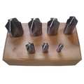 Westward Countersink Set, 7 PC, 6 FL, 82 Deg, HSS 21ML39