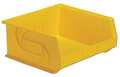 Lewisbins 40 lb Hang & Stack Storage Bin, Plastic, 16 1/2 in W, 7 in H, 14 3/4 in L, Yellow PB1416-7 Yellow