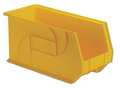 Lewisbins 40 lb Hang & Stack Storage Bin, Plastic, 8 1/4 in W, 9 in H, 18 in L, Yellow PB1808-9 Yellow