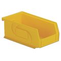 Lewisbins 25 lb Hang & Stack Storage Bin, Plastic, 4 1/8 in W, 3 in H, Yellow, 7 3/8 in L PB74-3 Yellow