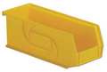 Lewisbins 30 lb Hang & Stack Storage Bin, Plastic, 4 1/8 in W, 4 in H, 10 7/8 in L, Yellow PB104-4 Yellow