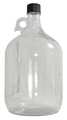 Qorpak Bottle, Wide, 128 Oz, Jug Shape, Glass, PK4 GLC-01425