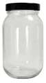 Qorpak Bottle, Wide, 16 Oz, Standard, Glass, PK24 GLC-01809