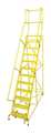 Cotterman 162 in H Steel Rolling Ladder, 12 Steps, 450 lb Load Capacity 1512R2632A3E20B4W4C2P3