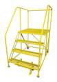 Cotterman Work Platform, 4 Step, Steel, 70In. H. 4WP2436RA3B4B8AC2P6