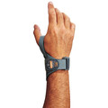 Proflex By Ergodyne Wrist Support, M, Right, Gray 70294