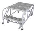 Cotterman Work Platform, 2 Step, Steel, 20In. H. 2WP2436A3B4B8AC2P6