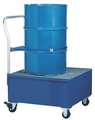 Denios Steel Spill Cart Drum, with Grating K17-3106