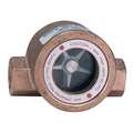 Dwyer Instruments Single Sight Flow Indicator, Bronze, 3/8In SFI-100-3/8