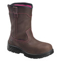 Avenger Safety Footwear Boot, Wellington, Brown, Leather, 6.5M, PR A7146