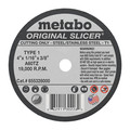 Metabo Cutting Wheel, T1, A60TZ, 4"X1/16"X3/8" 655328000