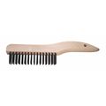 Pferd Shoe Hndl Scrtch Brush, CSWire, Wood, 4x16 in, 5-1/4 in L Handle, 5 in L Brush, Hardwood 85033