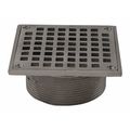 Jones Stephens Square Strainer, BN, 5", 3-1/2"Spud D6096BN