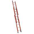 Werner 20 ft Fiberglass Extension Ladder, 300 lb Load Capacity D6220-3