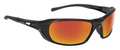 Bolle Safety Safety Glasses, Red Mirror Scratch-Resistant 40159