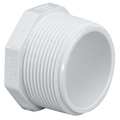 Zoro Select PVC Plug, MNPT, 3 in Pipe Size 450030