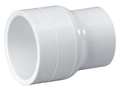 Zoro Select PVC Reducing Coupling, Socket x Socket, 4 in x 3 in Pipe Size 429422