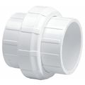 Zoro Select PVC Union, Socket x Socket, 1-1/4 in Pipe Size 457012