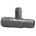 Zoro Select PVC Reducing Tee, Insert, 1 in x 3/4 in x 3/4 in Pipe Size 1401-125