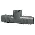 Zoro Select PVC Female Adapter Reducing Tee, Insert x Insert x FNPT, 3/4 in x 3/4 in x 1/2 in Pipe Size 1402101