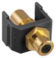 Hubbell Premise Wiring Inline Coupler, RCA, Duplex, Black SFRCBKFFBK