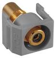 Hubbell Premise Wiring Inline Coupler, RCA, Duplex, Gray SFRCBKRGY