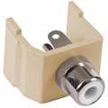 Hubbell Premise Wiring Connector, RCA, Duplex, Ivory SFRCWEI