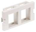 Hubbell Premise Wiring Hubbell iSTATION 2 Socket Keystone Faceplate Module - White IM2K1W