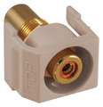 Hubbell Premise Wiring Inline Coupler, RCA, Duplex, Almond SFRCORRAL