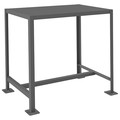 Durham Mfg Medium Duty Machine Tables, Steel, 36" W, 36" Height, 2000 lb., Straight MT243636-2K195