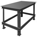 Durham Mfg Fixed Work Table, Steel, 48" W, 36" D HWBMT-364824-95