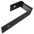 Zoro Select Sign Hanging Bracket, Steel, 1 1/6 in H, 5 1/4 in L, 2 2/5 in W, Black Wrinkle 22NY04