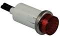 Dayton Raised Indicator Light, Red, 120V 22NY47