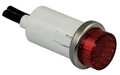 Dayton Raised Indicator Light, Red, 240V 22NY55