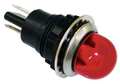 Dayton Raised Indicator Light, Red, 240V 22NY64