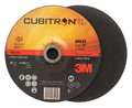 3M Cubitron Depressed Center Wheels, Type 27, 7 in Dia, 0.09 in Thick, 7/8 in Arbor Hole Size, Ceramic 60440311649