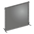 Zoro Select Welding Screen, 6 ft. W, 6 ft., Gray 22RN75