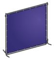 Zoro Select Welding Screen, 8 ft. W, 6 ft., Blue 22RN79