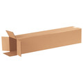 Zoro Select Tall Corrugated Boxes, 6" x 6" x 30", Kraft, 25/Bundle 22XK45