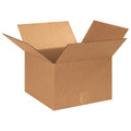 Zoro Select Corrugated Boxes, 13" x 13" x 9", Kraft, 25/Bundle 22XK60