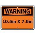 Vestil Polystyrene Sign, 7-1/2" H, 10-1/2" W, Polystyrene, Rectangle, English, SI-W-28-A-PS-040 SI-W-28-A-PS-040