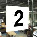 Stranco Hanging Aisle Sign, Legend 2 HPS-FS1212-2