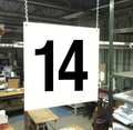 Stranco Hanging Aisle Sign, Legend 14 HPS-FS1212-14