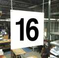 Stranco Hanging Aisle Sign, Legend 16 HPS-FS1212-16