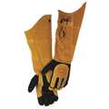 Caiman MIG/Stick Welding Gloves, Deerskin Palm, L, PR 1878-5