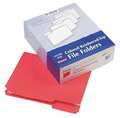 Pendaflex File Folders 8-1/2" x 11", 1/3-Cut Tab, Red, Pk100 PFXR15213RED