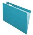 Zoro Select Hanging File Folders, Teal, PK25 PFX415315TEA