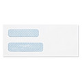 Quality Park Dbl Window Envelope, White, Paper, PK500 QUA24532